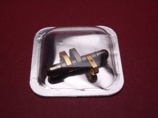 Cartier Schließenanstoß-Glied, Stahl/Gold, für Must 21 XL, techn. Ref. 1260 