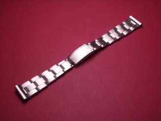 Metall-Uhren-Armband, 17mm-12mm, Länge 15,8cm, mit Faltschließe, leichte Gebrauchsspuren 