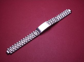 Metall-Uhren-Armband, 12mm, Länge 15,5cm, mit Faltschließe, leichte Gebrauchsspuren 