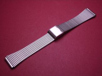 Metall-Uhren-Armband, 20mm-15mm, Länge 14,7cm, mit Faltschließe 