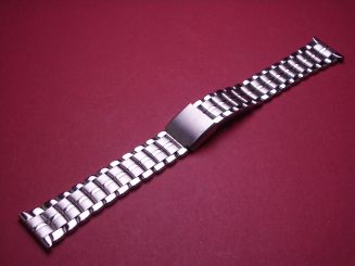 Metall-Uhren-Armband, 20mm-16mm, Länge 17cm, mit Faltschließe 