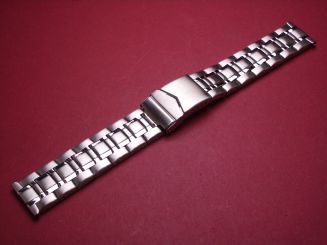Metall-Uhren-Armband, 22mm-20mm, Länge 18,3cm, mit Faltschließe 