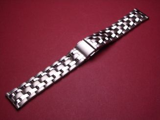 Metall-Uhren-Armband, 20mm-18mm, Länge 17cm, mit Faltschließe 