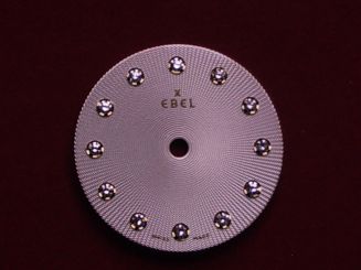 Ebel Sport Zifferblatt mit 12 Diamanten besetzt, Ø 19,5mm, Ref:. 8090124 