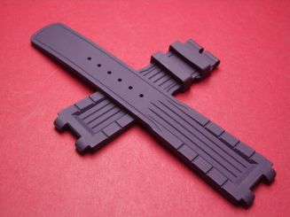 Breguet Kautschukarmband, Breite: 18mm, Zwischenbreite: 8,5mm, Längen: Lochseite 120mm & Schließenseite 75mm, blau, ohne Schließe, GCU.5ZU.5517.B 