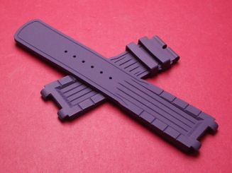 Breguet Kautschukarmband, Breite: 21mm im Verlauf auf 20mm, Zwischenbreite: 11,4mm, Längen: Lochseite 120mm & Schließenseite 75mm, blau, ohne Schließe, GCU.5WV.5887.B 