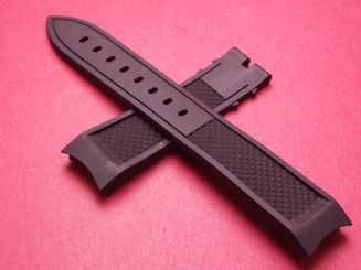 Breguet Kautschukarmband, Breite: 20mm im Verlauf auf 18mm, Längen: Lochseite 125mm & Schließenseite 70mm, schwarz, ohne Schließe, GCU.5WV.5887.B 