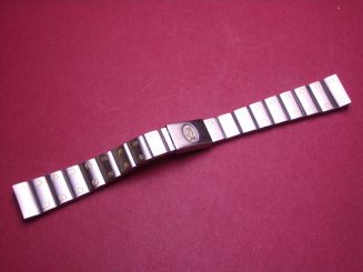 Cartier Uhren-Armband, Stahl/Gold, Breite: 13,9mm - 10mm, Länge: 13,5cm, gewölbt, gebraucht 