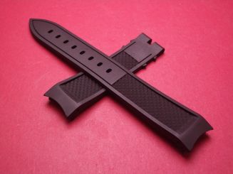 Breguet Kautschukarmband, Breite: 20mm im Verlauf auf 18mm, Längen: Lochseite 125mm & Schließenseite 70mm, schwarz, ohne Schließe, GCU.5V8.5817.N 