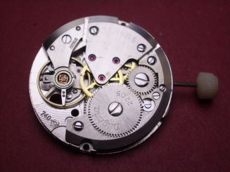 Uhrwerk Dugena Cal. 2205, Otero (Epple) Cal. 740, Handaufzug, Zentralsekunde 