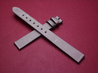 Blancpain Leder-Armband, mit Stoffüberzug, Breite: 12mm im Verlauf auf 10mm, Längen: Lochseite 105mm & Schließenseite 60mm, Farbe: champagner, ohne Schließe, JPSA52S11N 