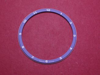 IWC Lünetteneinlage, Außen-Ø40,0mm, Innen-Ø 34,7mm, blau 