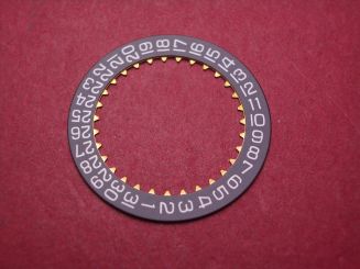 IWC Datumsscheibe, weiße Schrift auf schwarzem Grund, Datum bei der 3, für Ref. IW3700, IW3701, IW3702, IW3703, IW3704, IW3705, IW3706, IW3707, IW3715, IW3717, IW3718, IW3719, IW3782, IW3786 & IW3799 