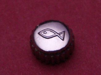 IWC Mark 11 Krone Stahl, wasserdicht, Ø 5,6mm Höhe: 3,2mm, Tubus 2,5,mm für Ref:. 68/346, 1979/52 