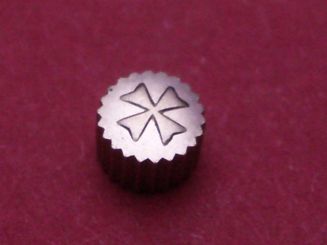 Vacheron Constantin Stahl Krone wasserdicht, Ø 3,47mm, Höhe 2,42mm, Gewinde 0,8mm, Tubus 1,5mm 