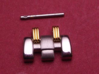 Tissot Verlängerungsglied, Stahl / Gold, 12mm mit Splint 