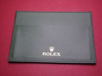Rolex Leder-Etui, NOS neuwertig, code 4119209.05, glatt, grün, 116mm x 84mm x 2,4mm 