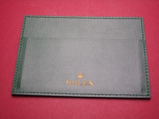 Rolex Leder-Etui, NOS neuwertig, code 4119209.34, strukturiert, hellgrün, 116mm x 84mm x 2,4mm 