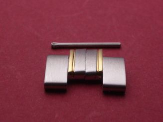 Tissot Verlängerungsglied, Stahl /Gold, 16mm mit Splint 