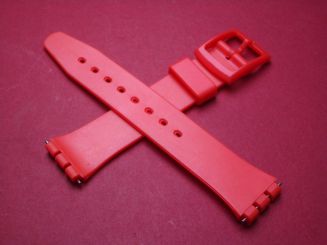 Swatch Armband, Kautschuk, 16mm, orange 
