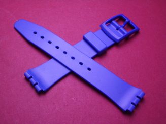 Swatch Armband, Kautschuk, 16mm, blau, ohne Stege 