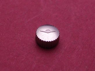 Movado Krone Stahl, Ø 5,0mm, Höhe 2,8mm, Gewinde 0,9mm, Tubus 2,0 