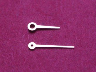 Rolex Zeiger, gelb, für Kal. 1400, Längen: Stunde 4,6mm & Minute 7,3mm 