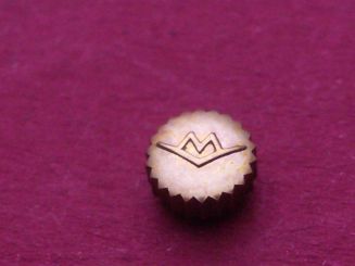 Movado Krone double, Ø 4,15mm, Höhe 2,65mm / 1,95, Gewinde 0,9mm 