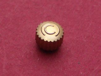 Certina Krone doublé, Ø 4,5mm, Höhe 3,0mm, Gesamthöhe 3,6mm Gewinde 0,9, Tubus 2,0 