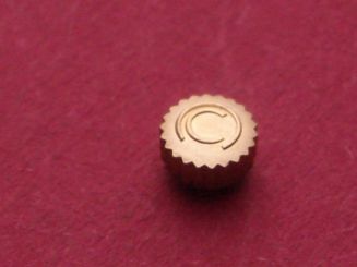 Certina Krone doublé, Ø 4,5mm, Höhe 2,3mm, Gesamthöhe 2,9mm Gewinde 0,9, Tubus 2,0 