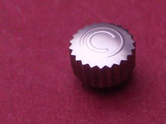 Certina Krone Stahl, Ø 4,5mm, Höhe 2,7mm, Gesamthöhe 3,2mm Gewinde 0,9, Tubus 2,0 