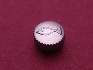 IWC Krone Stahl, Ø 4,1mm, Höhe 1,3mm, Gesamthöhe 2,1mm, Gewinde 0,9mm, Tubus 2 