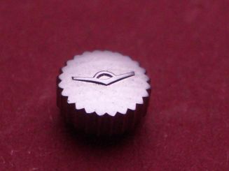 Movado Krone Stahl, Ø 4,8mm, Höhe 2,7mm / 2,1mm, Gewinde 0,9mm, Tubus 2 