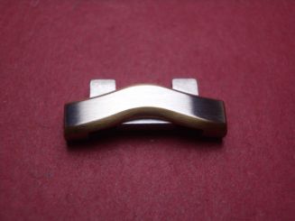 Ebel Armbandglied, Stahl/Gold, ca. 19,8mm, für Ref. 1187F41 