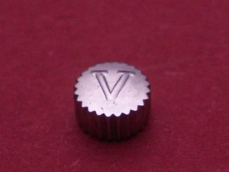 Uhrenkrone Stahl, Ø 4,8mm, Höhe 2,9mm, Gewinde 0,9mm, Tubus 2,5mm 