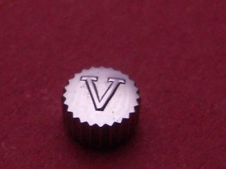 Uhrenkrone Stahl, Ø 5,0mm, Höhe 2,8mm, mit A-Welle 