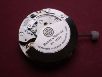 Baume & Mercier Chronographen Uhrwerk Cal. BM13750, ETA Valjoux 7750 , weiße Datums- und Tagesscheibe, Datum bei der 3 , (Uhrwerk nur im Vorabtausch) 