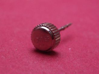 Oris Krone, Stahl, Ø 7,6mm, mit Aufzugswelle, Gesamtlänge 20,5mm 