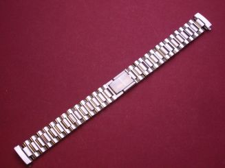 Eterna Armband Stahl federnde Schließe Pat: 434845, Bandbreite: 12mm , Bandlänge: ca 129mm im geschlossenen Zustand 