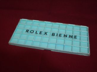 Rolex Lagerbox, 22cm x 10,5cm x 1cm, 50 Fächer, gebraucht 
