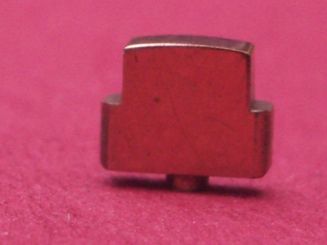 Uhren Chronographen-Drücker rosé, Gesamtbteite 6,9mm,  Breite Drücker 5,0mm, Ø Stift 1,7mm Gesamthöhe 6,0mm, Höhe Drücker 2,3mm, Stärke 2,0mm 