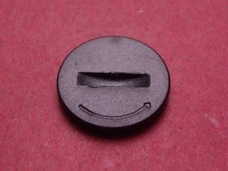 Cartier Batteriedeckel, schwarz, Ø 12,2mm, Höhe 1,63mm 