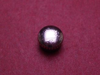 Longines Krone, Stahl/gebläut, Ø 5,5mm, Höhe 3,7mm, NOS (New Old Stock) 