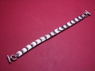 Metall-Flex-Uhrenarmband, 12mm-8,6mm, Länge 16cm, leichte Lagerspuren 