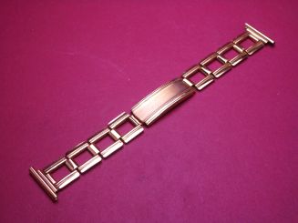 Metall-Uhrenarmband, 20mm-13,4mm, mit Faltschließe 