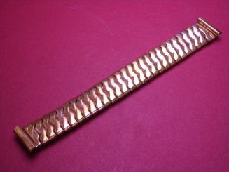 Metall-Flex-Uhrenarmband, 18mm-16,6mm, Länge 14,2cm, leichte Lagerspuren 