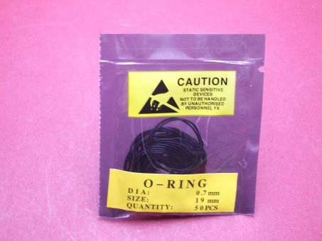 50 Uhren-Dichtungen Ø 19mm x 0,7mm 