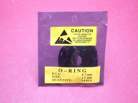 50 Uhren-Dichtungen Ø 23mm x 0,7mm 
