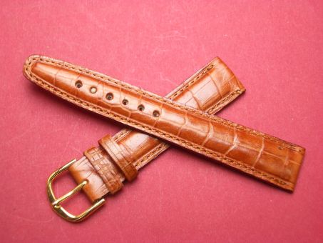 Leder-Armband 18mm Farbe: hell braun 