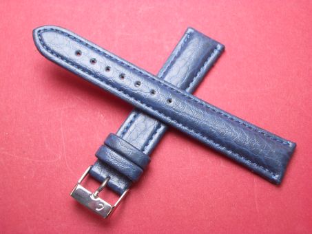 Leder-Armband 18mm Farbe: blau 